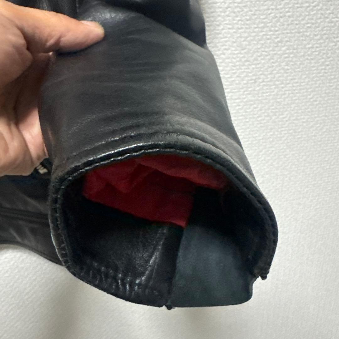 DIESEL ブラック ライダースジャケット