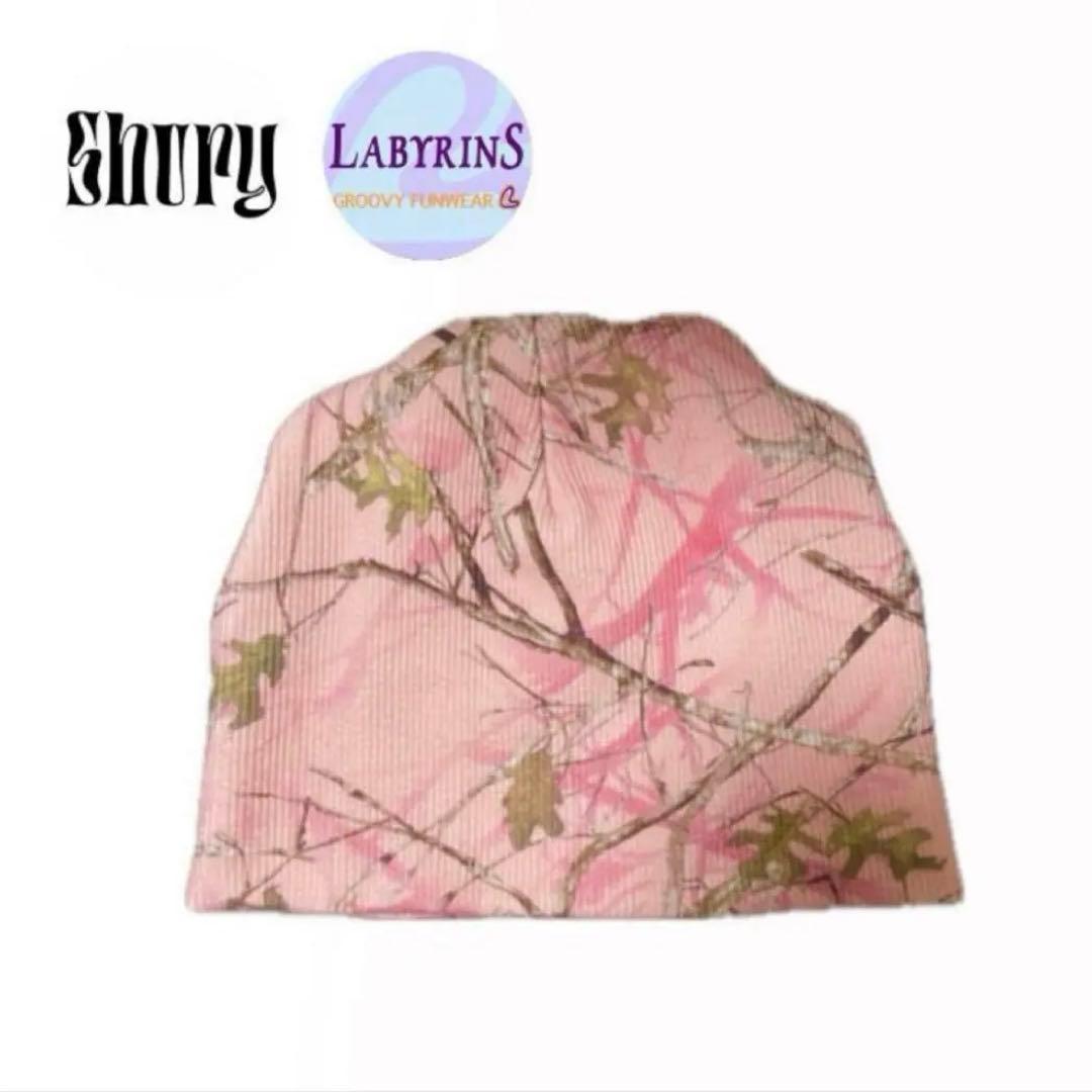 Shury LABYRINS ビーニー　リアルツリー　ピンク