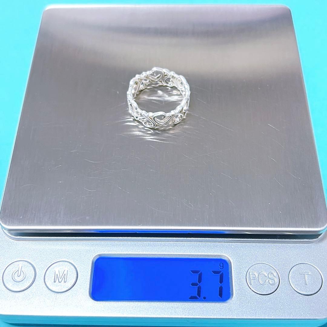 【美品】15号 Tiffany ティファニー フルラビングハート リング 925