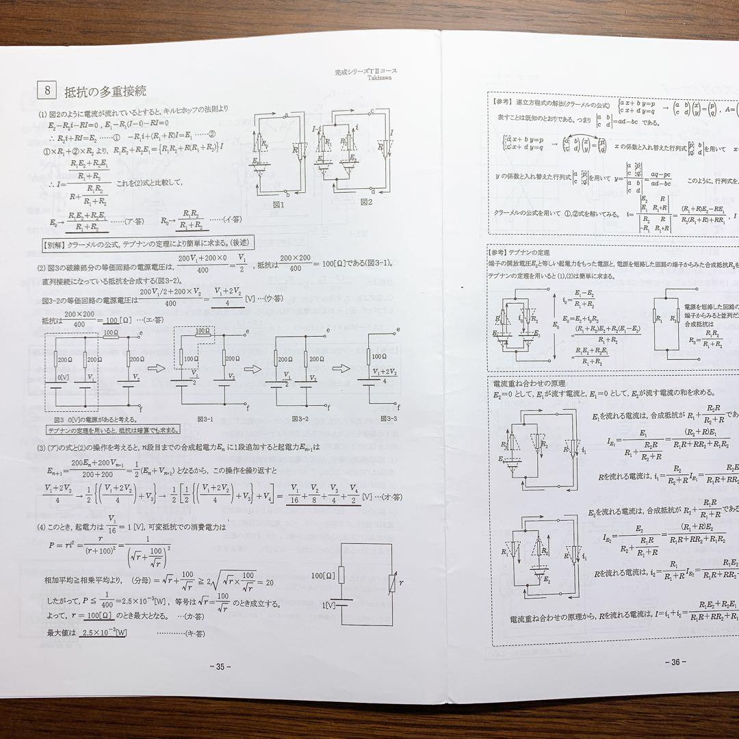 [最新版] 2022 河合塾　物理Ｔ　瀧澤先生作成プリント