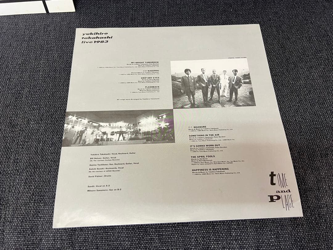 1983年 高橋幸宏 Time and Placeカラー盤 YLR-28015