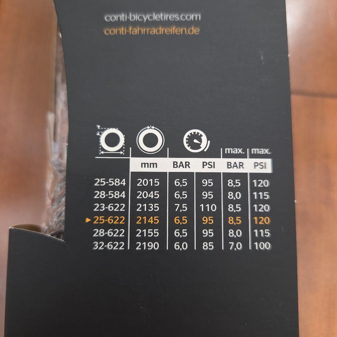 パーツ Continental Grand Prix 5000 700x25C