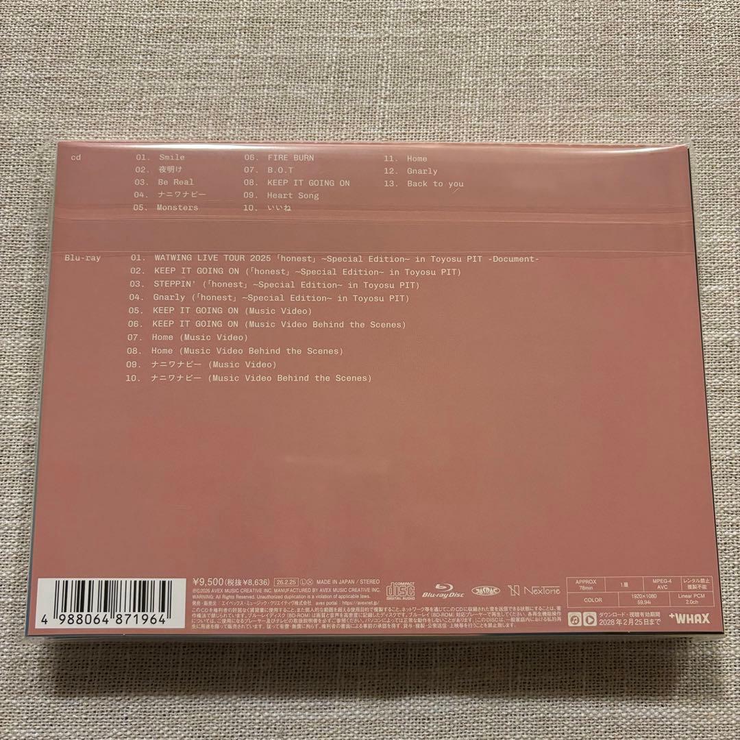 WATWING honest アルバム (CD＋Blu-ray 初回限定盤)