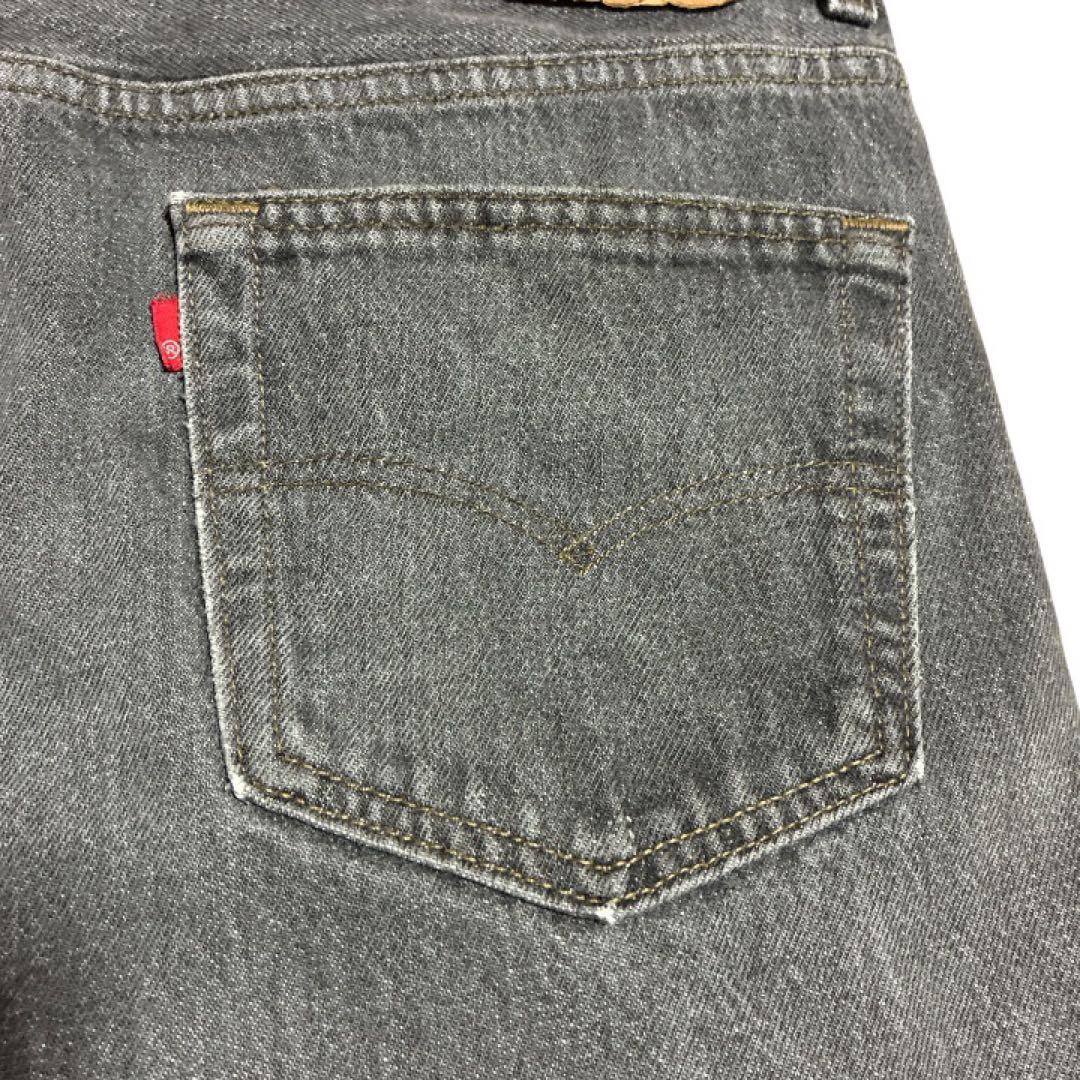 90s USA製 Levi’s 501 先染めブラック 653 W36 股下70
