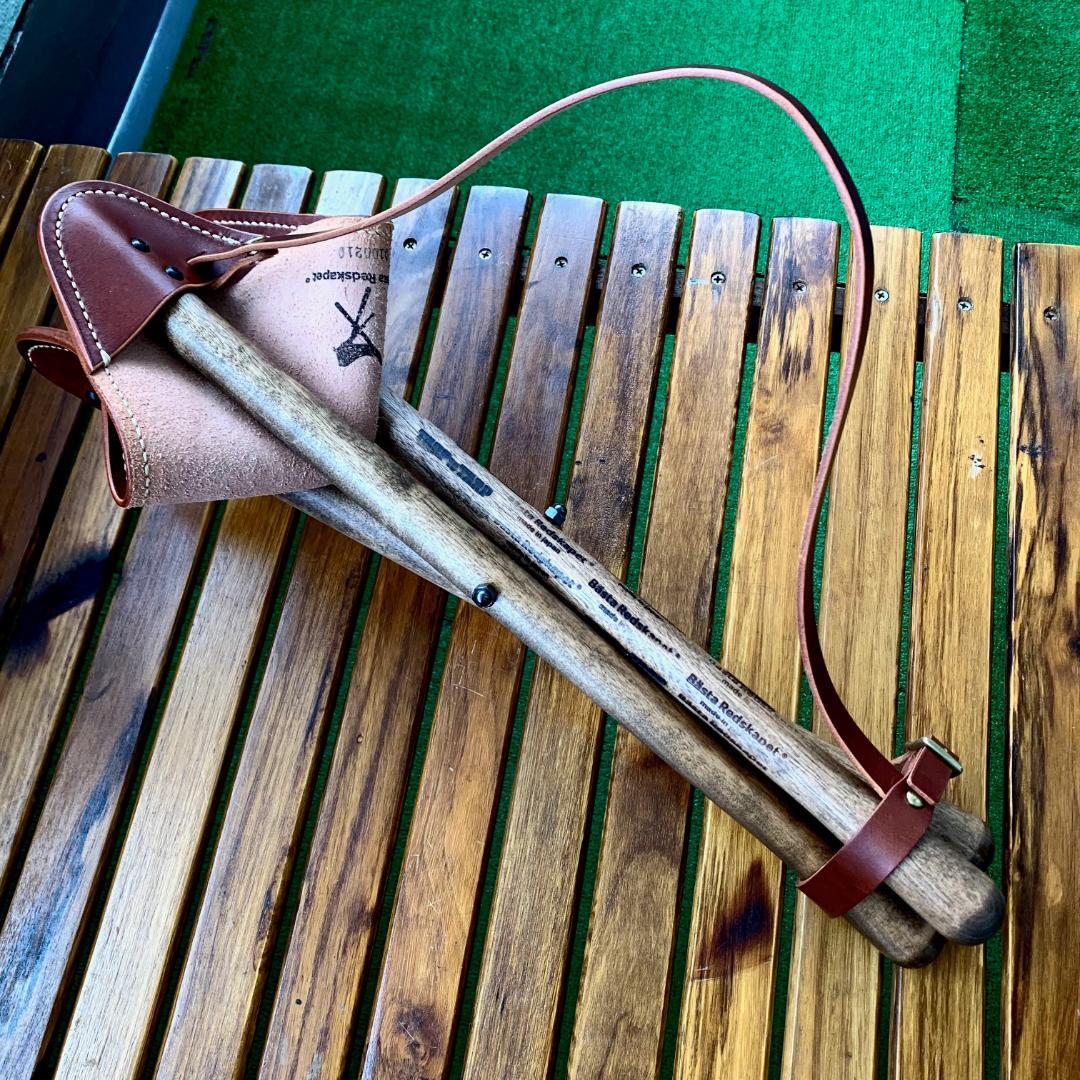 【焚き火チェア】エイジングヌメ basta_redskapet バーガンディー