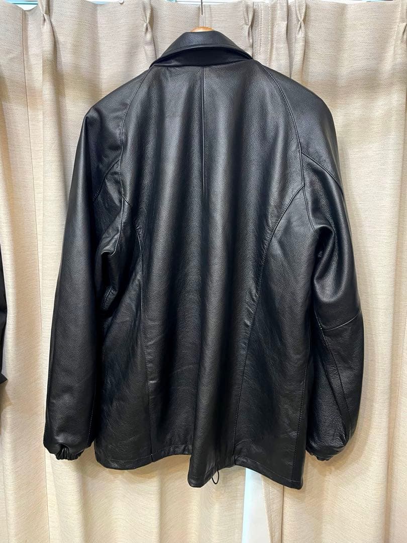 本革　牛革　レザーコーチジャケット　サイズ44 極美品　XLサイズ程度