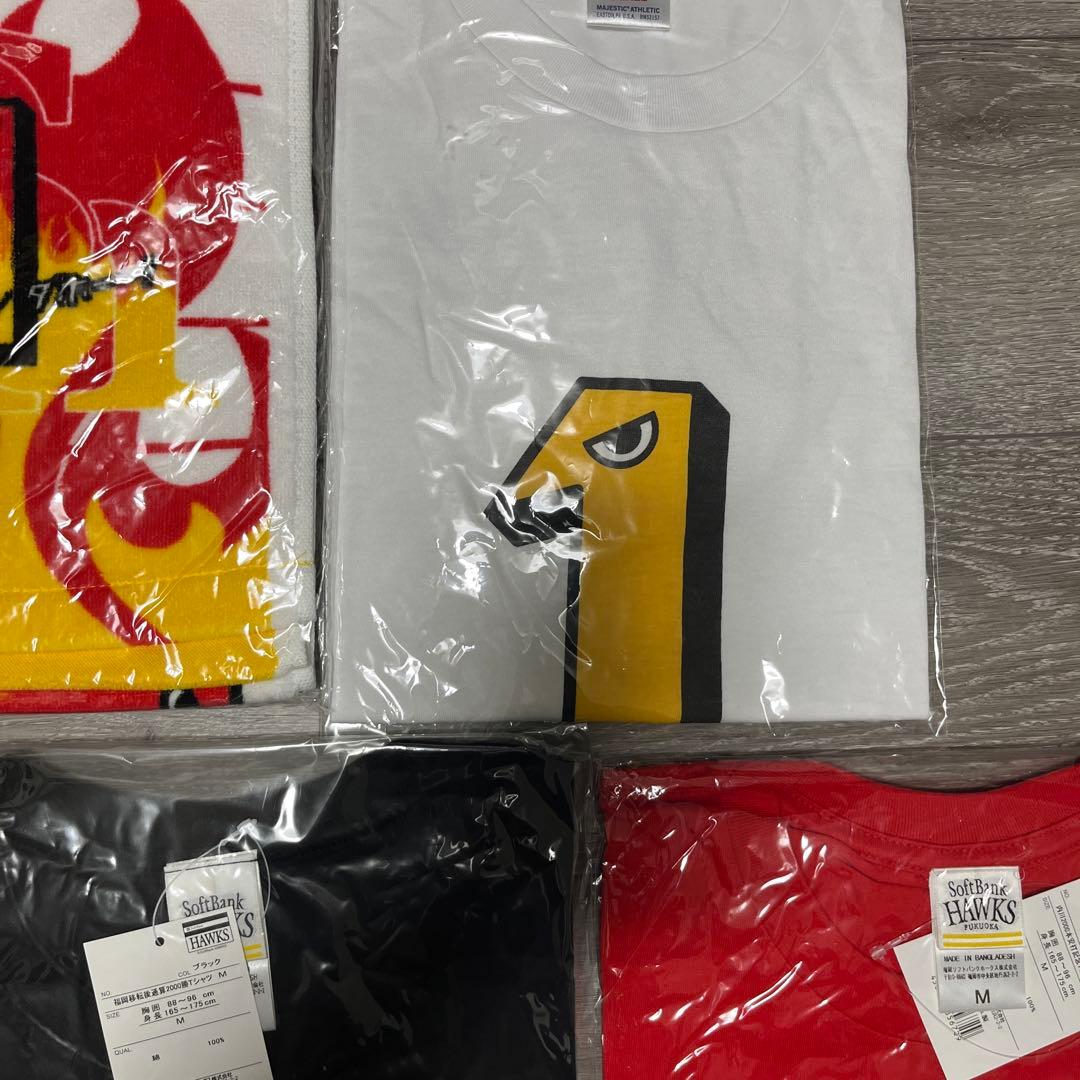 ソフトバンクホークス　tシャツ タオル　Mサイズ