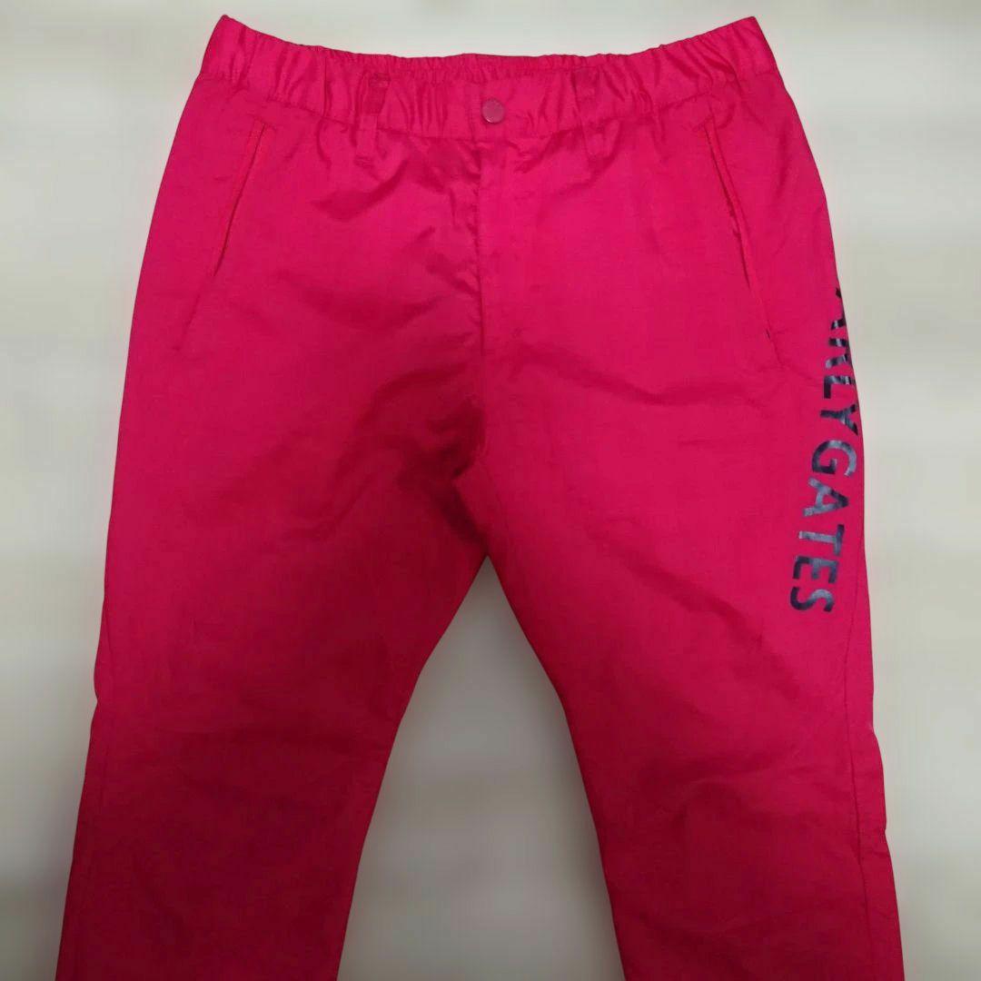 A 美品 パーリーゲイツ ゴルフ パンツ 暖パン ピンク 蓄熱 防風防寒 4