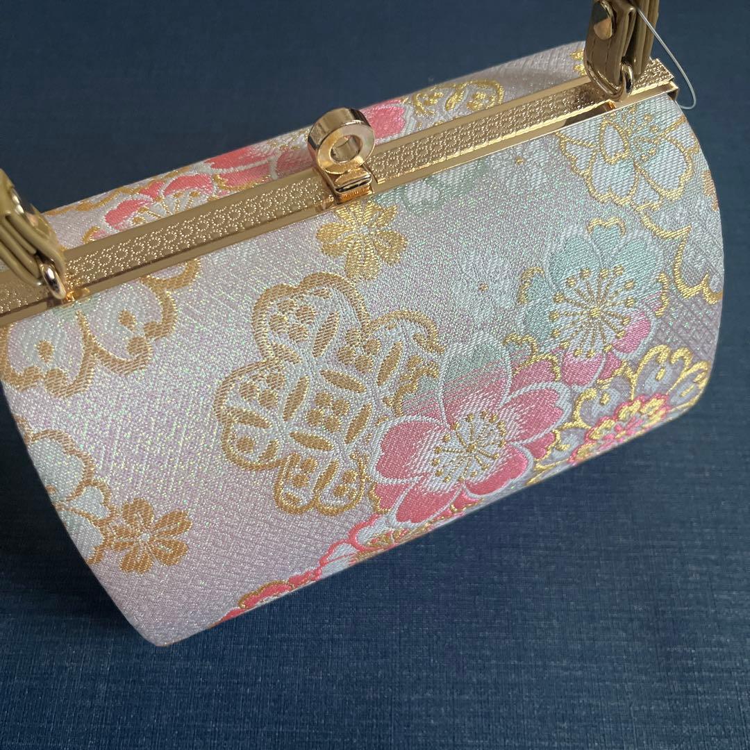 【新品未使用】草履バッグ2点セット成人式振袖前撮り結婚式和装金ピンク白