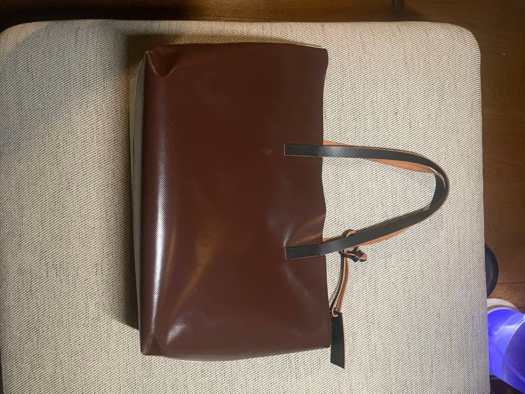 MARNI トートバッグ アイボリー ブラウン