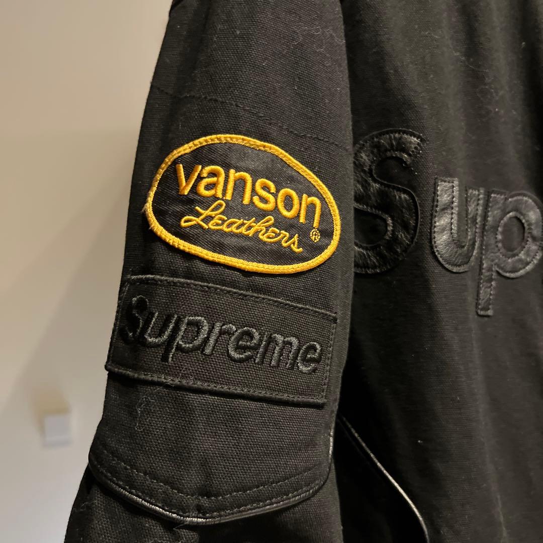 Vanson Leathers Supreme ブラックジャケット