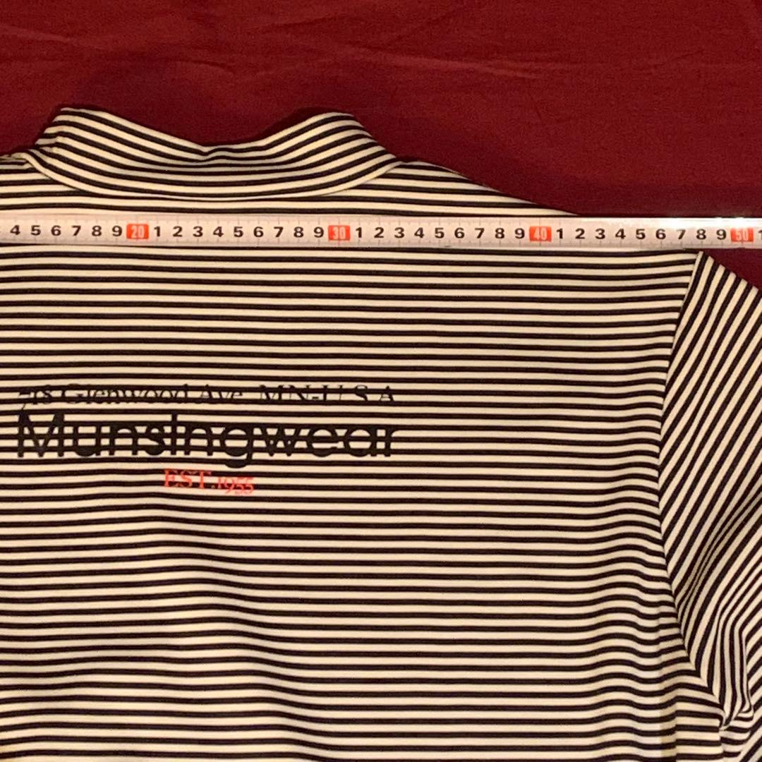 Munsingwear ボーダー長袖モックネックシャツLLとソックス5足セット