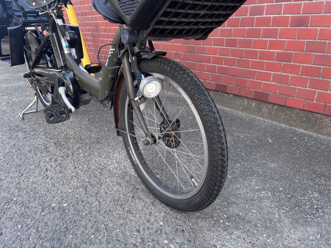BRIDGESTONE 電動アシスト自転車 チャイルドシート付きカーキー色