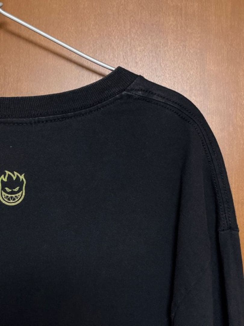 90s？ SPITFIRE ブラック ロングスリーブ Tシャツ　L〜XL相当