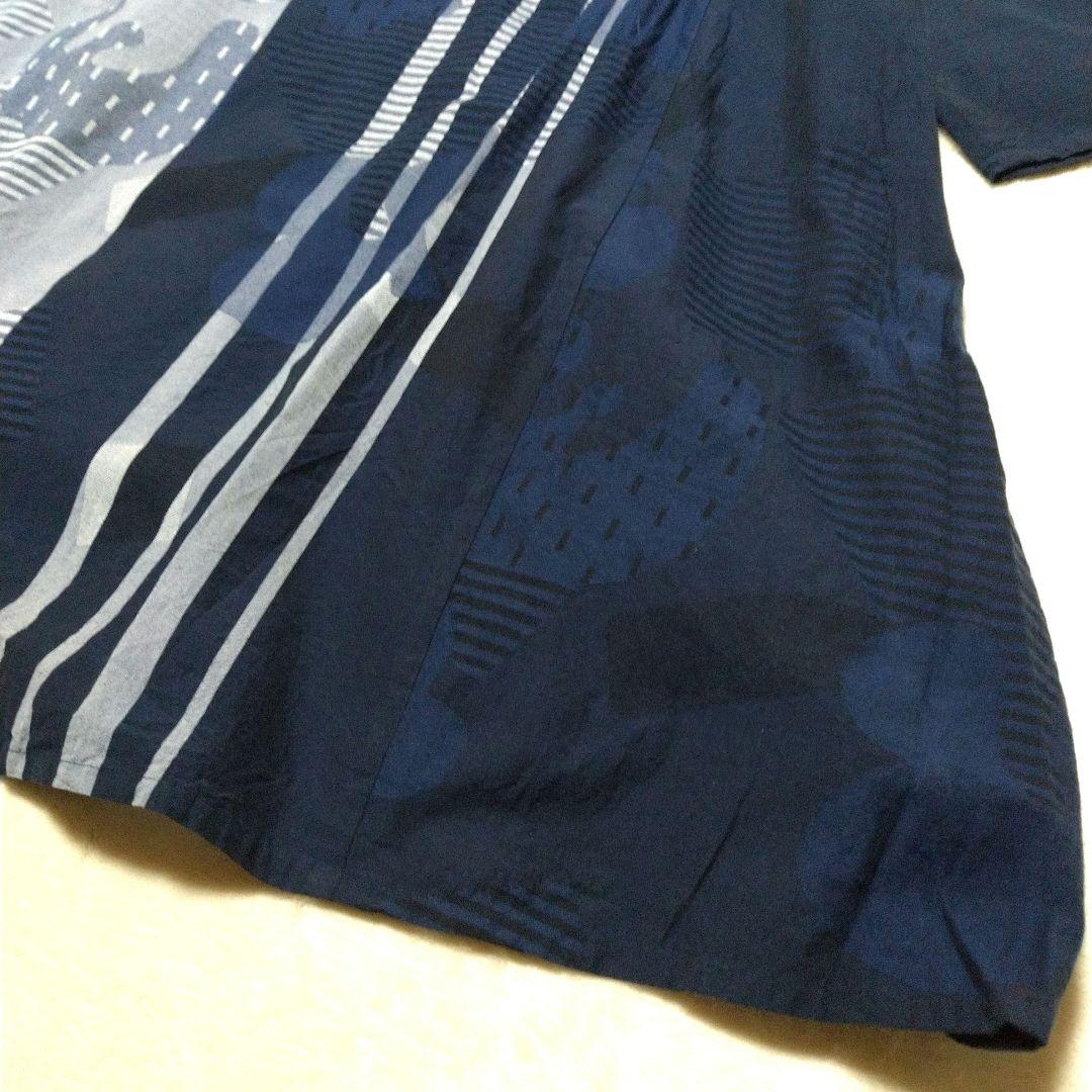 スージー！　美品　慈雨　ワンピース コート　ネイビー系　L　センソユニコ