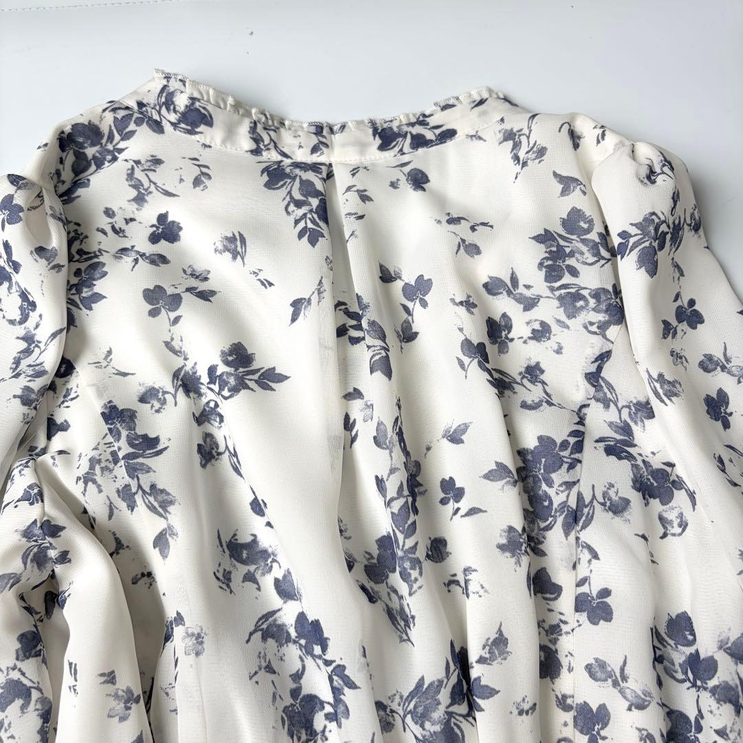 【美品】SNIDEL 24AW Sustainaプリーツプリントワンピース