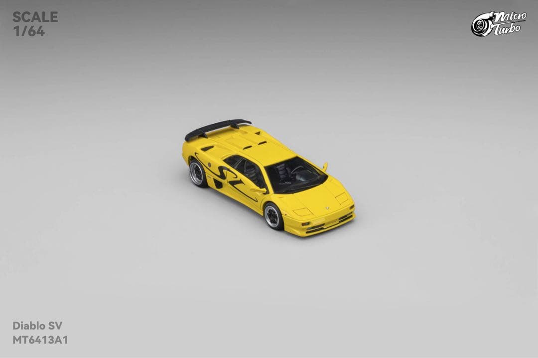 1/64 micro turbo ランボルギーニ　ディアブロ SV 黄色