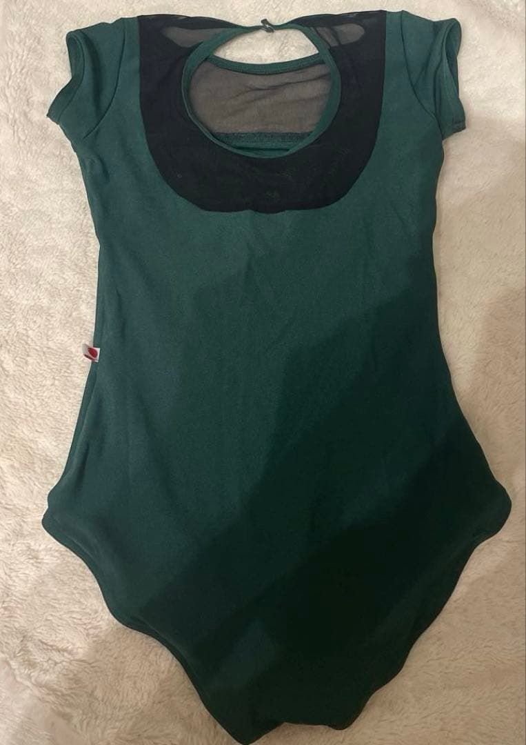 美品　YUMIKO グリーン　レオタード　レディースXSサイズ