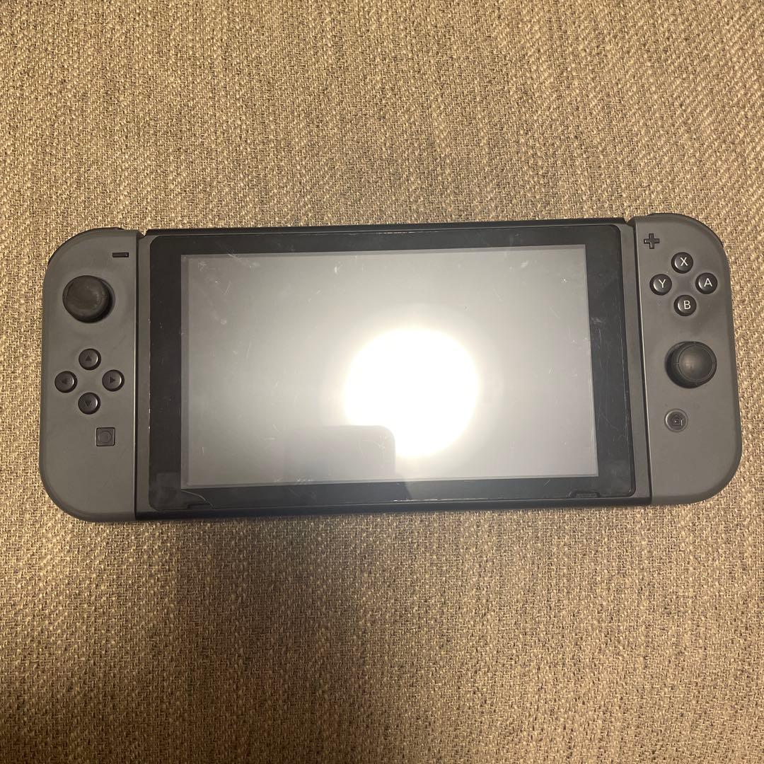 任天堂Switch本体（HDMIコードなし）ジョイコングレー