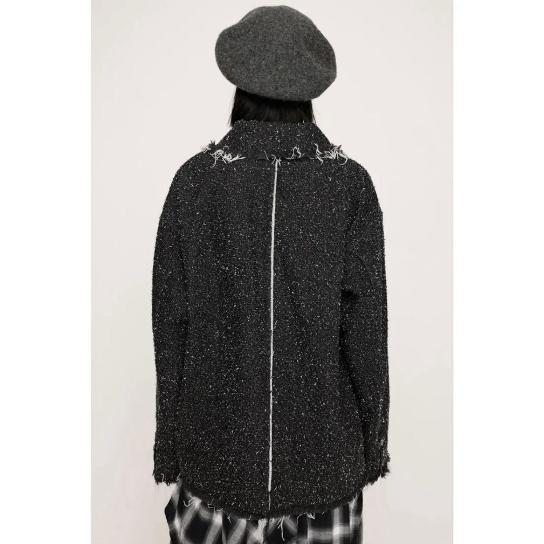 ジャケット・アウター SLY GRAIN TWEED BLACK