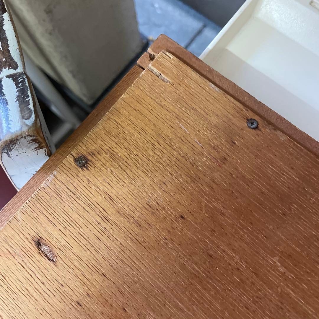 ヴィンテージ ウッドミラー 壁掛け 鏡 Wood 姿見 蚤の市 木製 レトロ