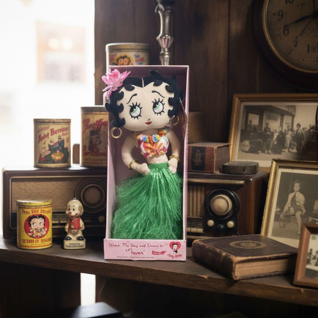 超希少　レトロ　BETTY BOOP フラガールフィギュア