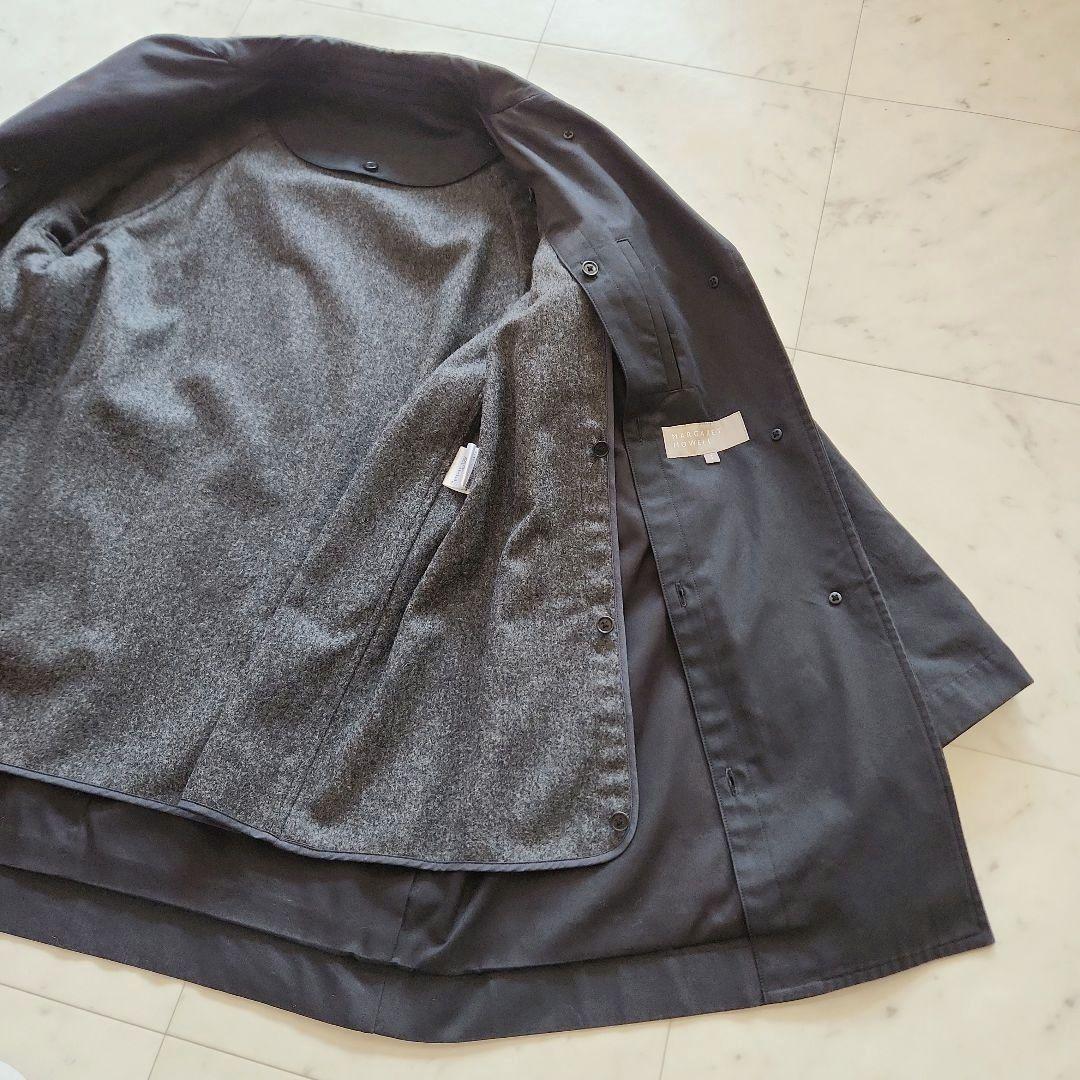 美品 定価7万 マーガレットハウエル コットンギャバジン コート 黒 ライナー付