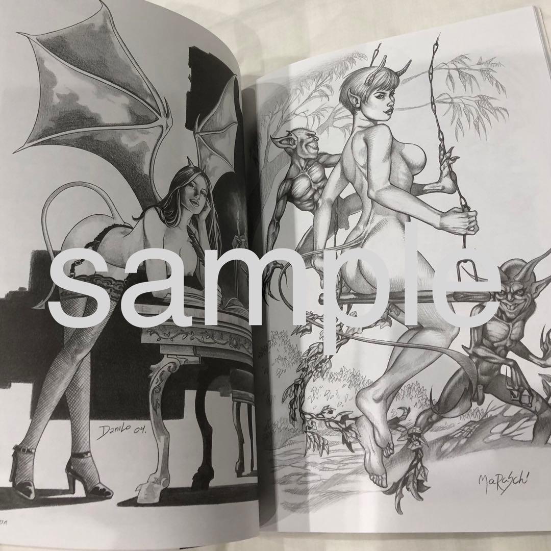 タトゥーフラッシュ・DEVIL woman デザイン TATTOO 刺青下絵資料