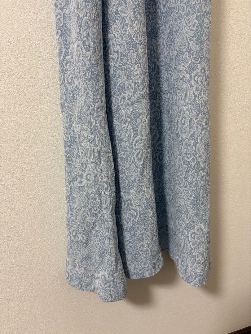専用Floral Pattern Rayon Jacquard Dress