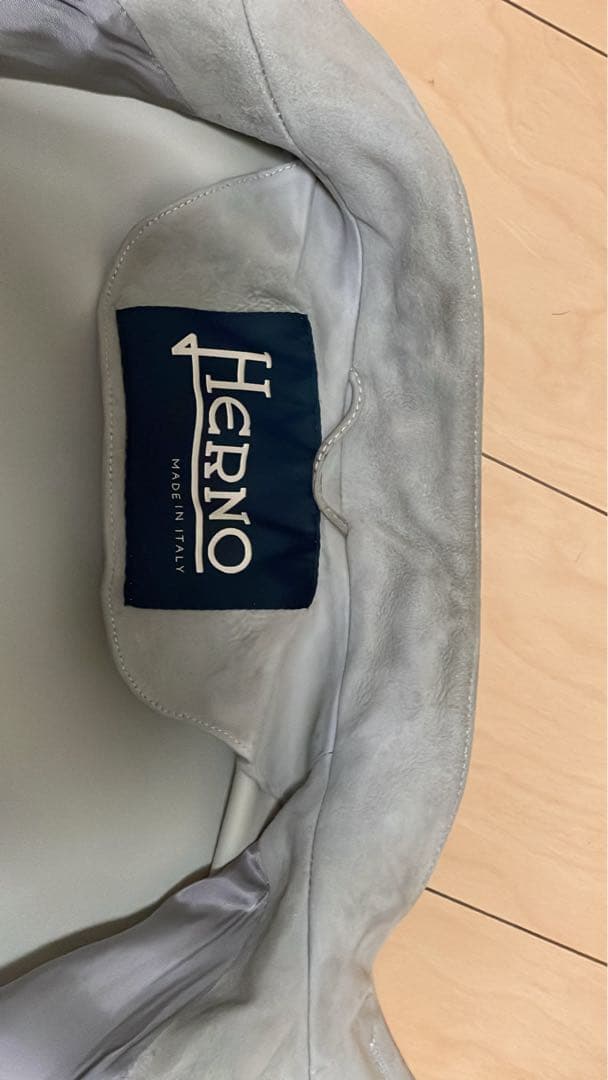 Herno ライトグレー スエードジャケット 50