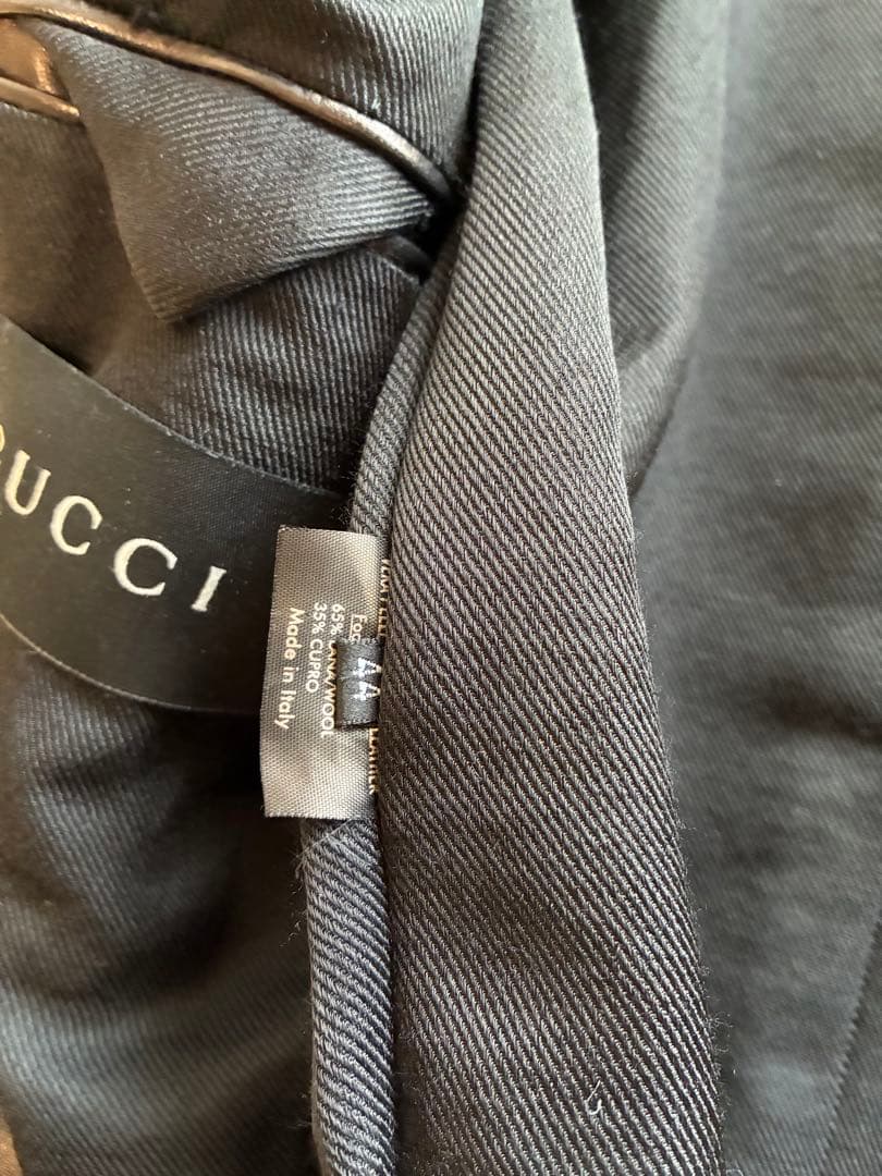GUCCI イタリア製 黒レザージャケット