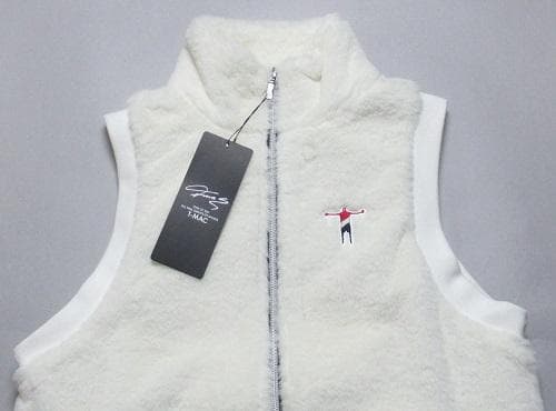 新品 T-MACゴルフ　フルジップ ボアベスト/レディス/M(42)/サンプル品