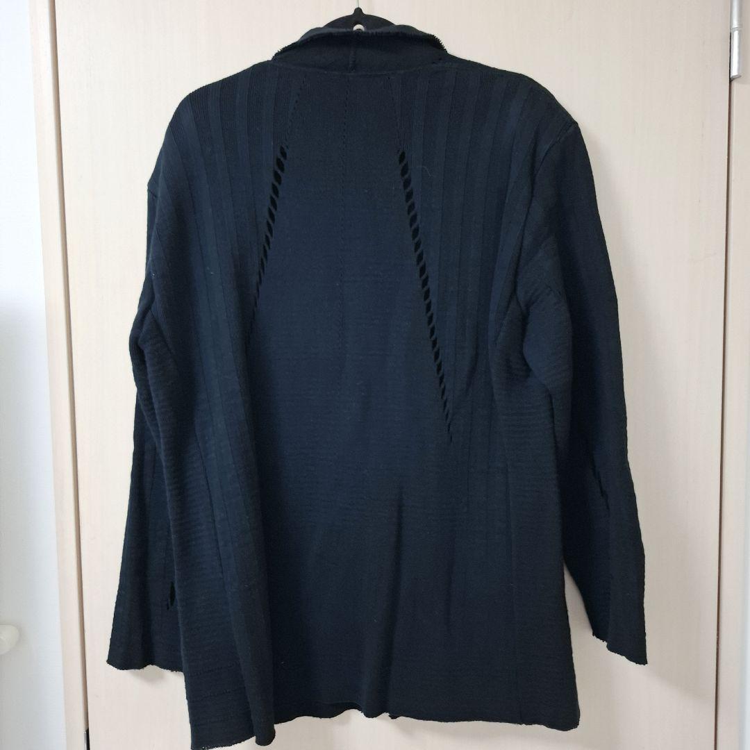 ISSEY MIYAKEブラックBLACK黒ニットジャケットJacket