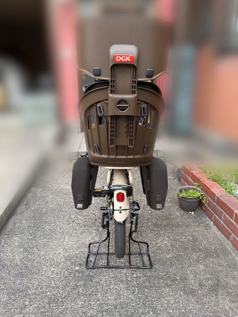 自転車 【美品】 子供乗せ 非電動 チャイルドシート付き