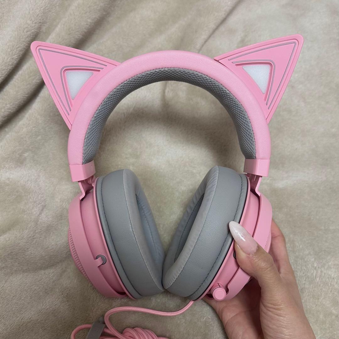 ヘッドホン Razer Kraken Kitty Quartz Pink RZ04