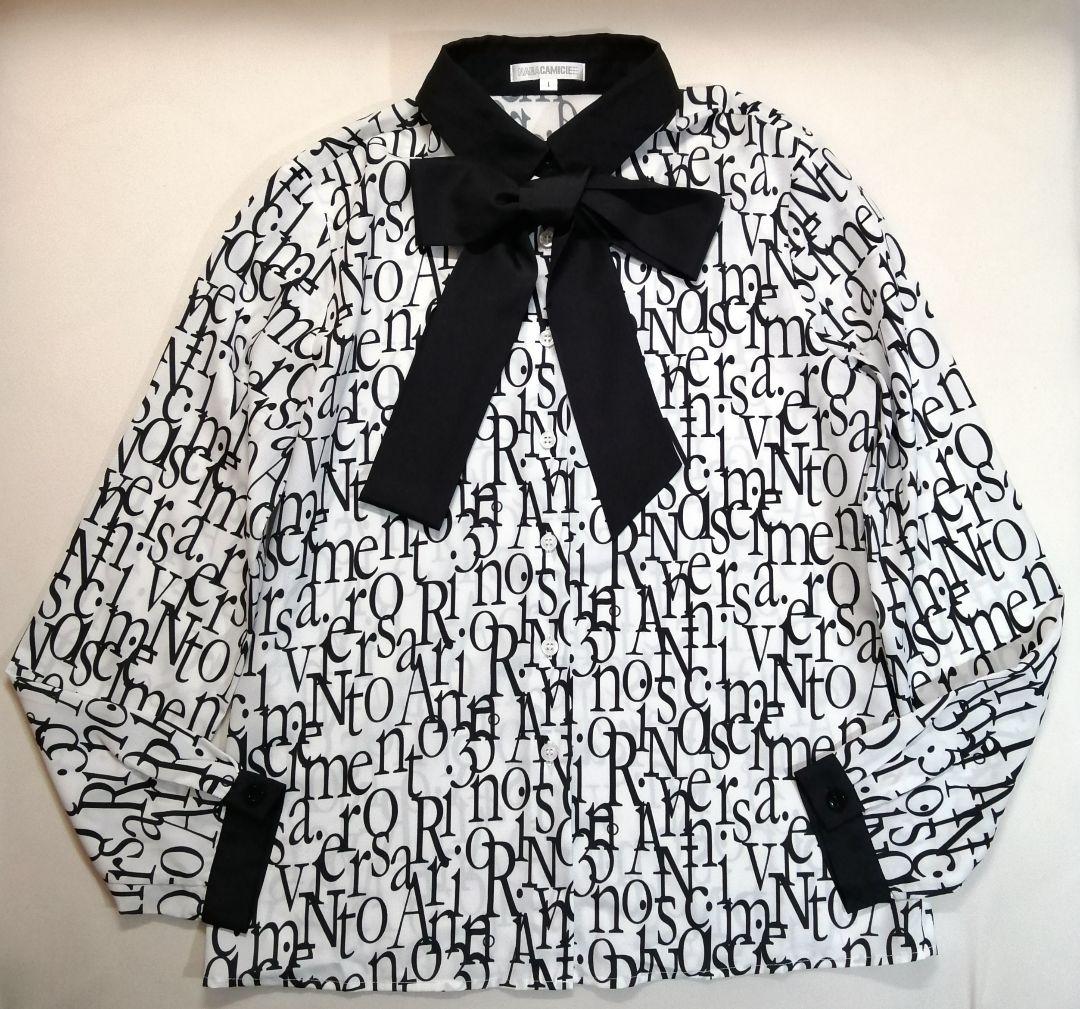 【極美品28600円】ナラカミーチェ35周年♦春物✨レタリングプリントボウタイ