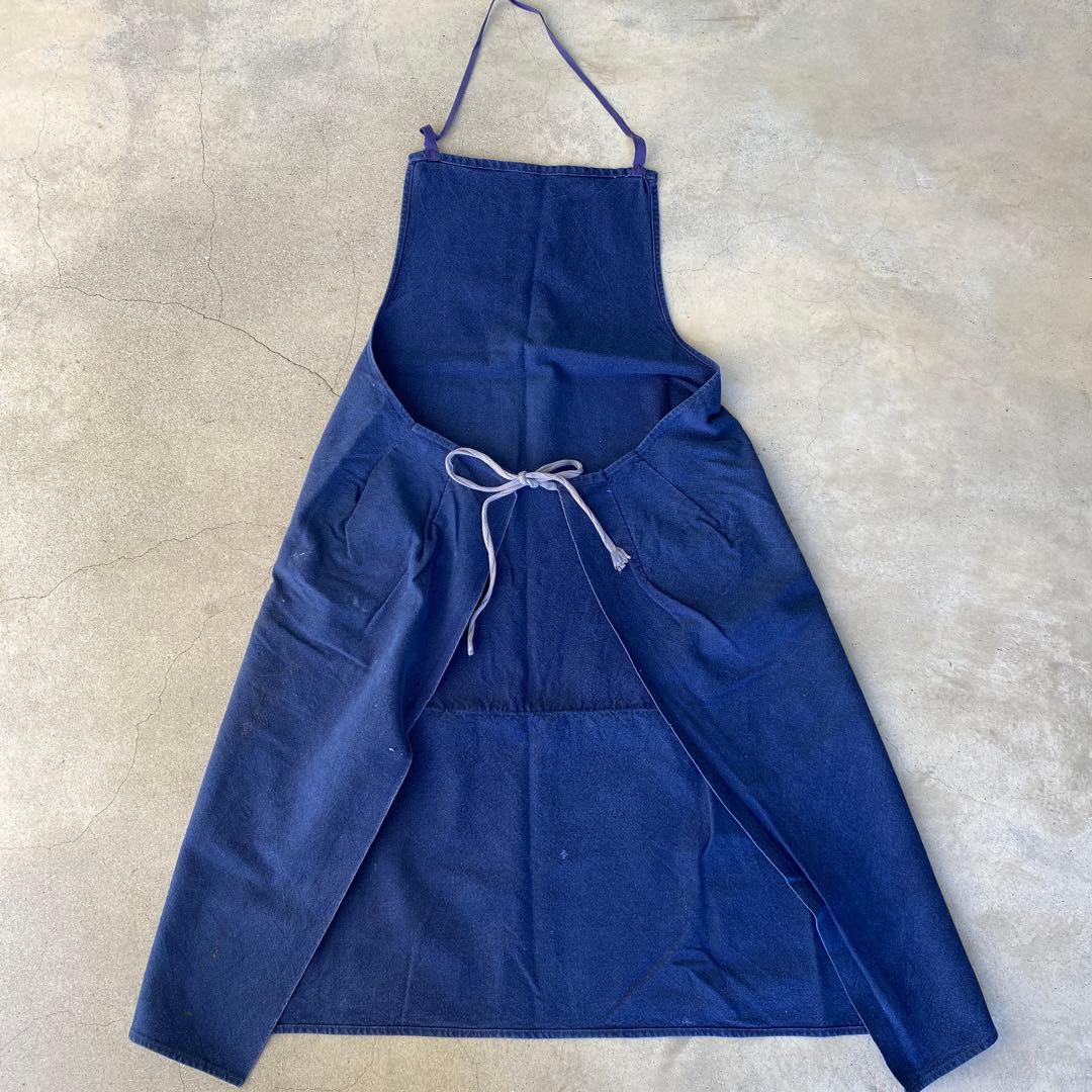 専用40s France vintage apron インディゴ染め