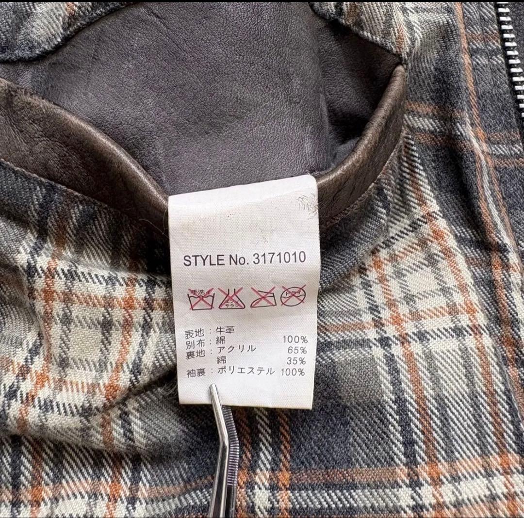 Schott クラシックレザーライダースジャケット　カウレザー　ヴィンテージ　S
