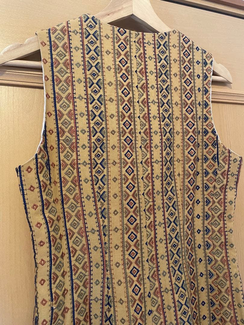 極希少 DRIES VAN NOTEN ライカ期 総刺繍 ジレ ベスト 総柄