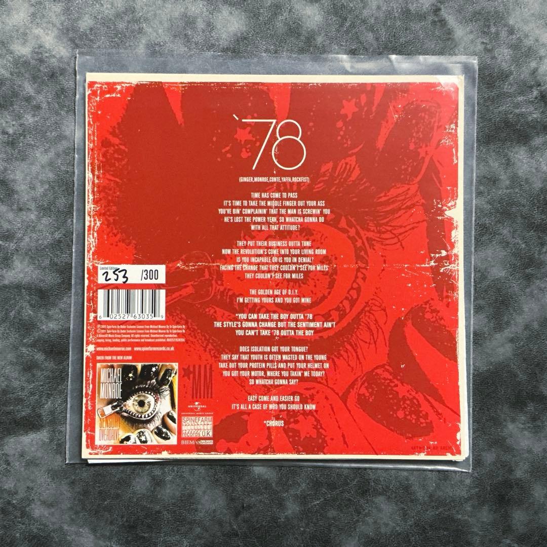 Michael Monroe '78 シングル レコード マイケル・モンロー