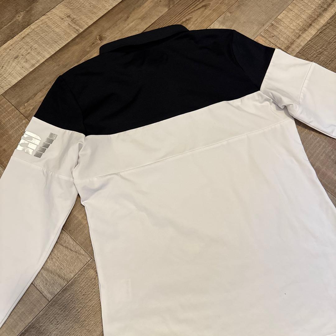 【美品】ADMIRAL モノトーンポロシャツ　M ブラック&ホワイト