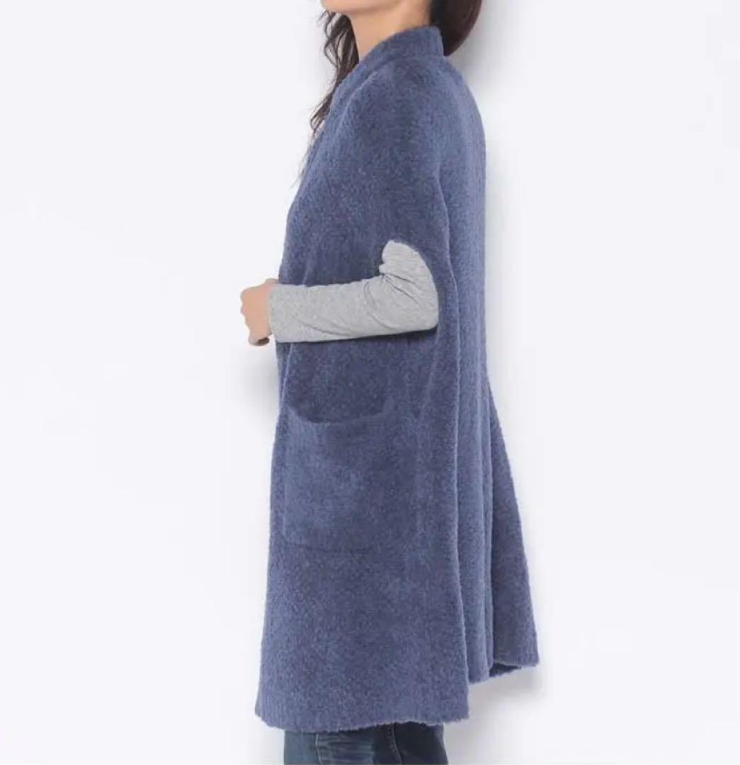 ▼未使用美品✨レリアン 定番 ジレ サイドポケット ニットマント ケープポンチョ
