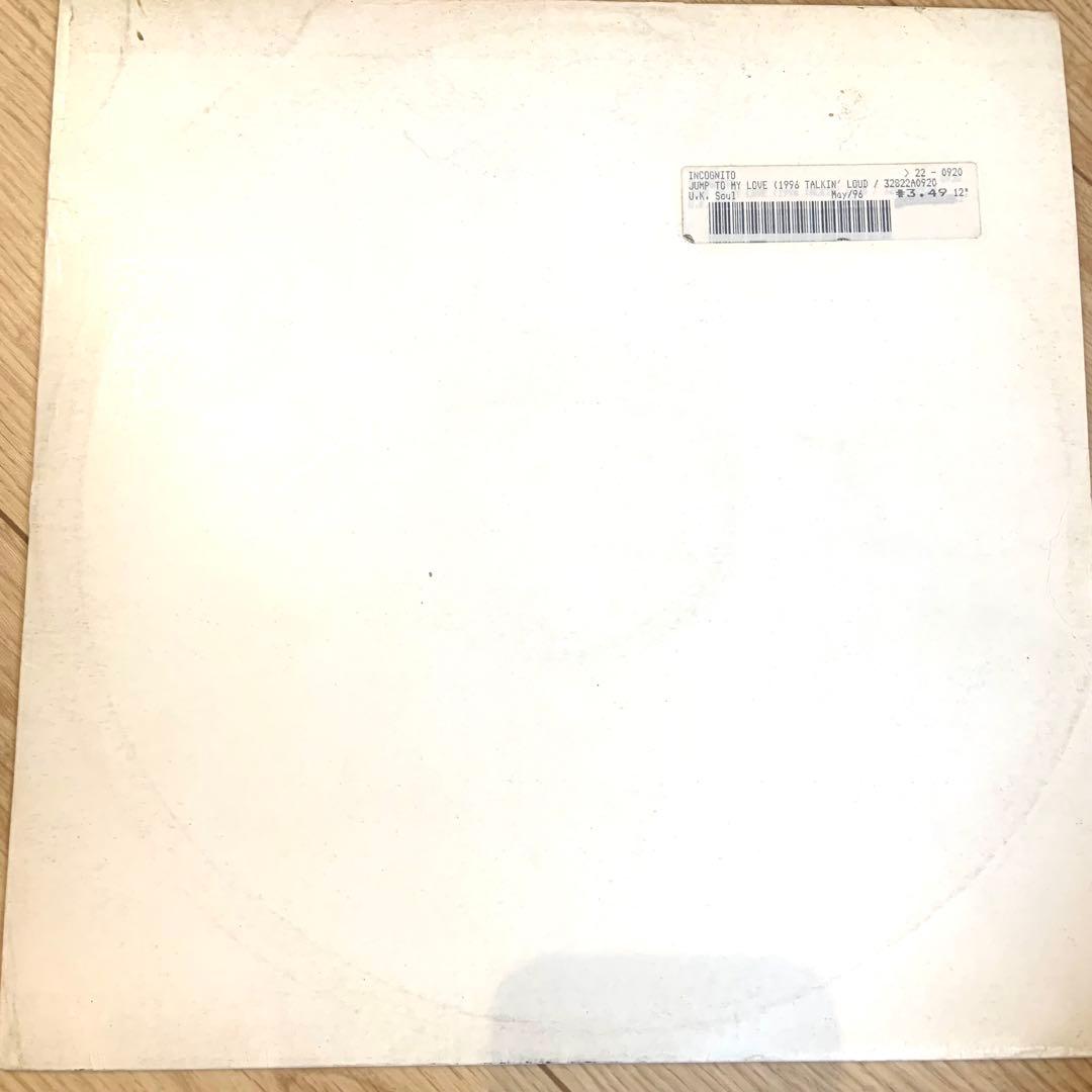 激レア！限定盤プロモ　Incognito Jump To My Love