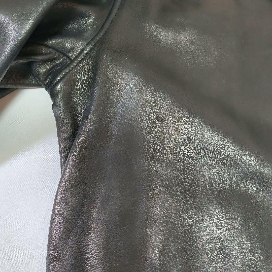 NAUTICA ブラック レザー ジャケット M 羊革