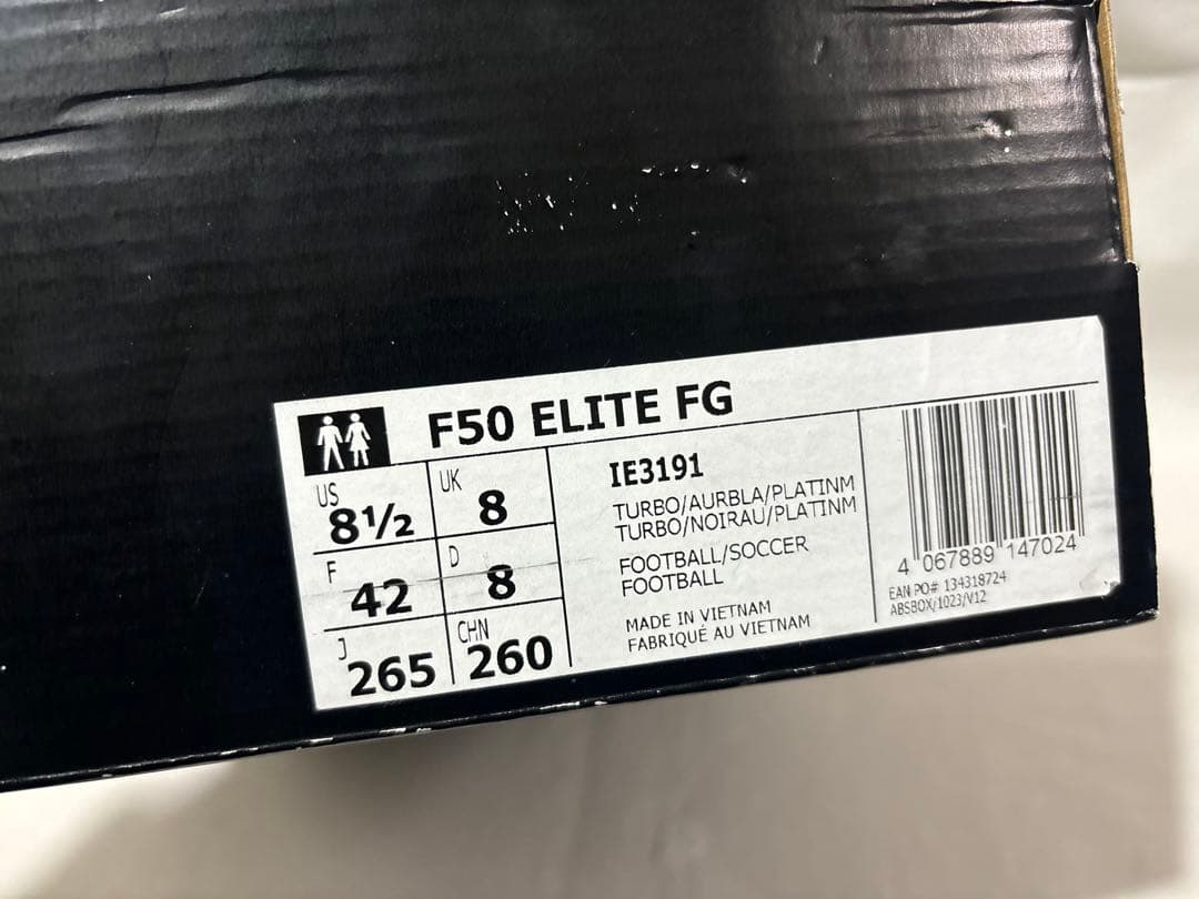 adidas f50 elite fg 26.5 エリート