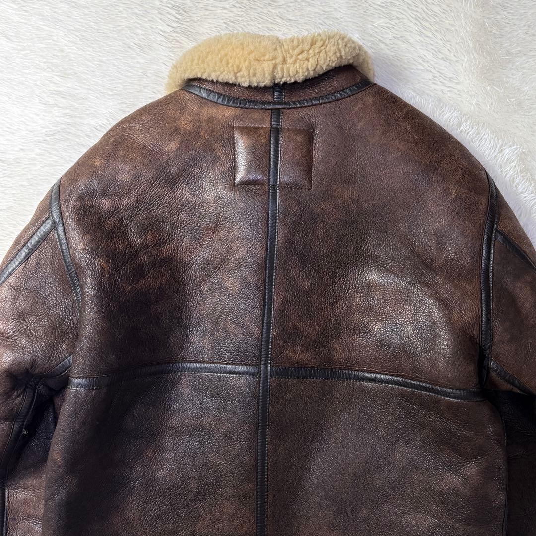 WIND ARMOR 米国製ムートン B-3 フライトジャケット M 短丈