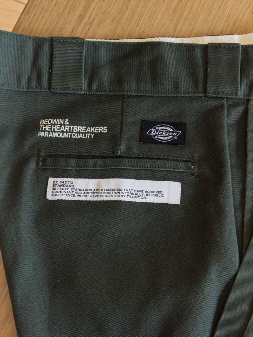 bedwin dickies 10L \"THUNDERS\" カーキーサイズ4