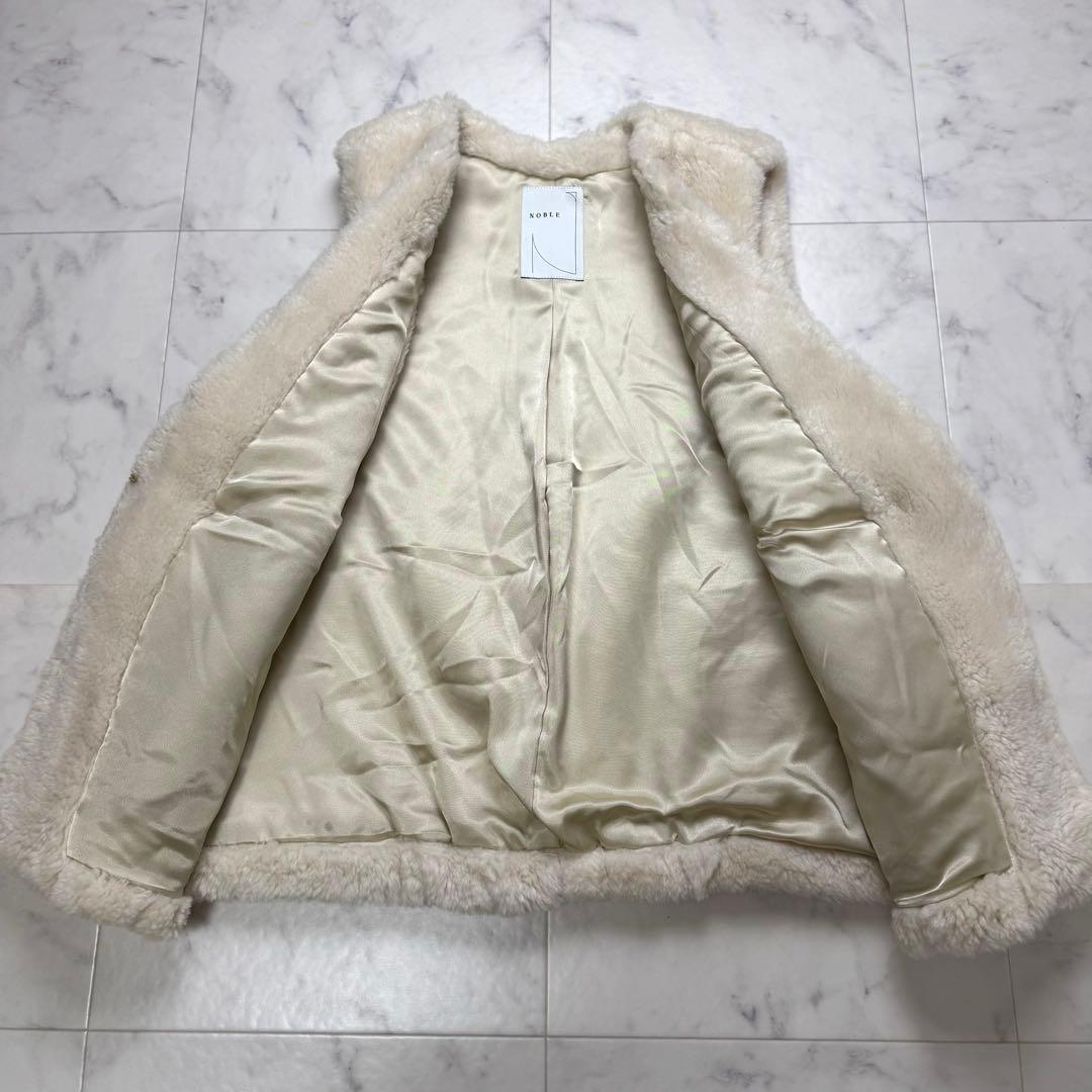 【ほぼ新品】 24AW Noble スノーボアボリュームフォルムベスト