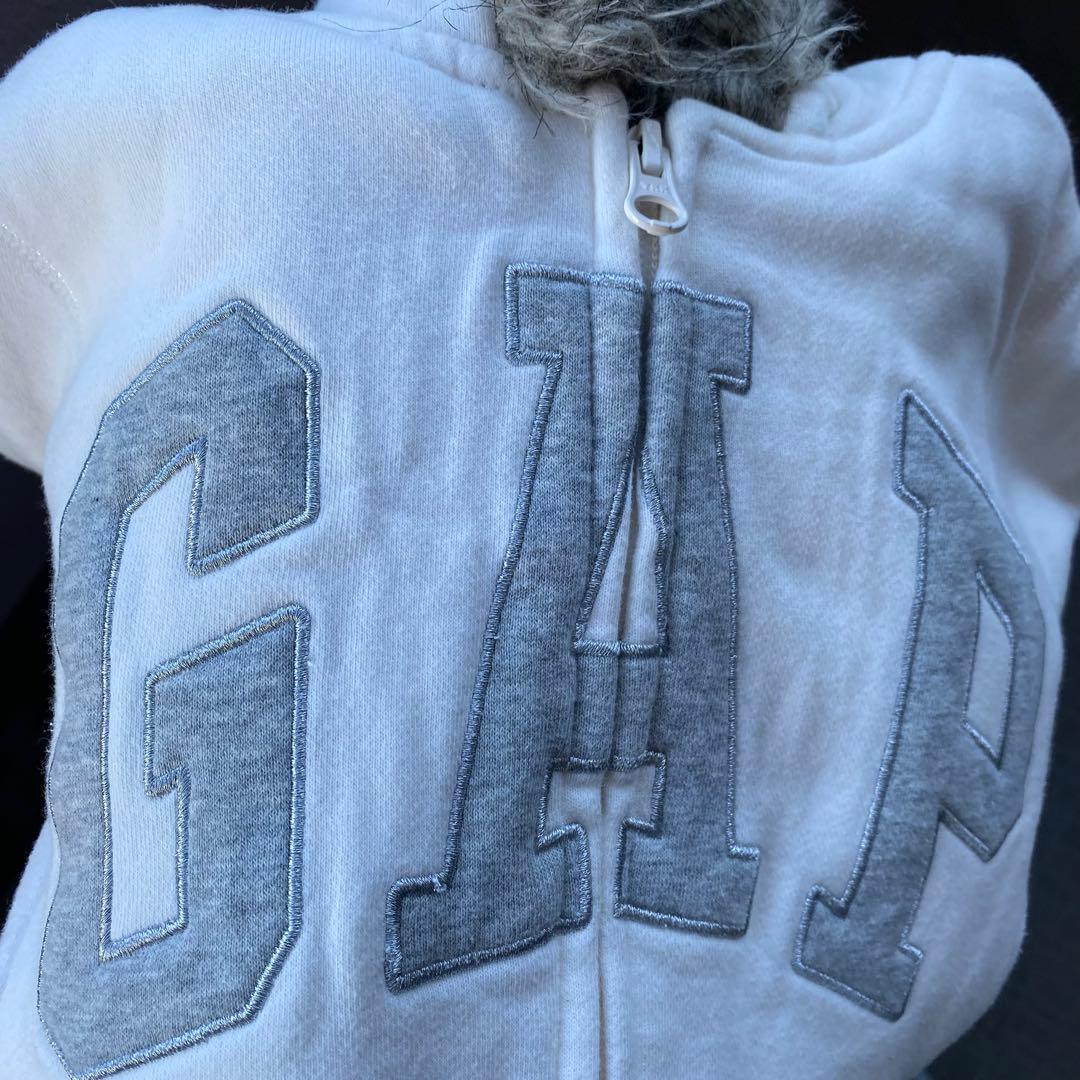 Y2K GAP ギャップ ファー ジップ パーカー フェアリー タイト fur