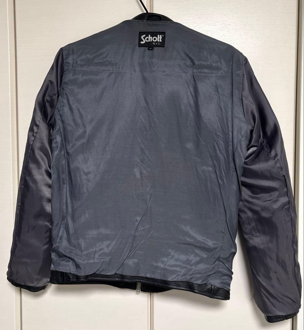 Schott × EDIFICE シングルライダースジャケット